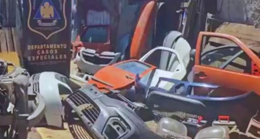 Cae una banda en Ciudad Celina: desmantelan taller donde desguazaban autos robados y hay cuatro detenidos