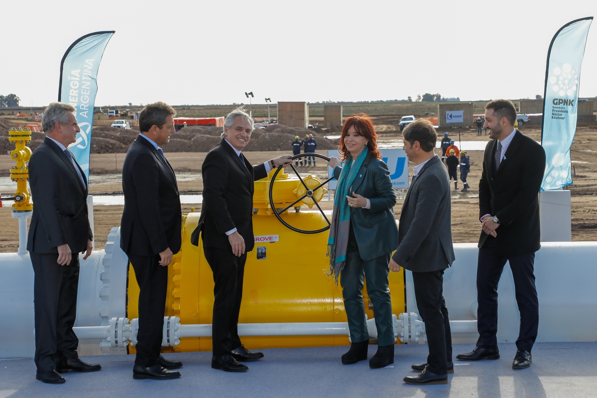 Se inauguró el Gasoducto Presidente Néstor Kirchner