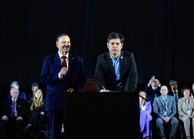 Kicillof y Quintela firmaron un acuerdo para fortalecer la cooperación entre las provincias