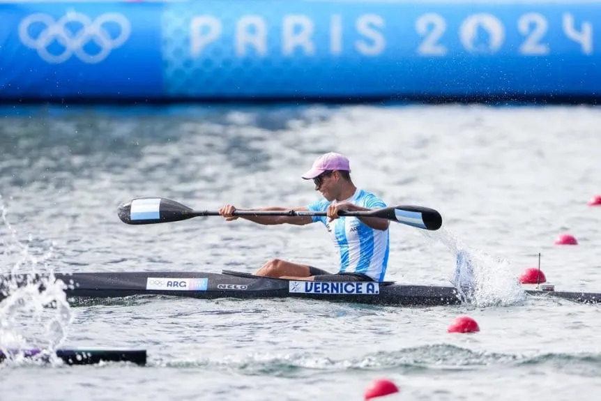 Agustín Vernice: Cuarto en la Final del Kayak 1000 Metros en París 2024