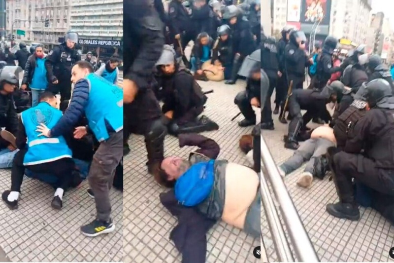 Represión de la Policía de la Ciudad en el Obelisco deja un muerto