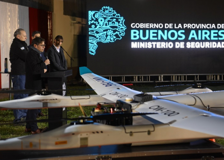 Kicillof presentó los nuevos drones que fortalecerán la seguridad en zonas rurales