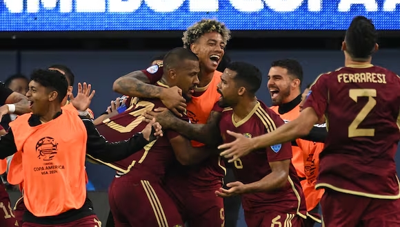 Venezuela vence a México y avanza a cuartos de final de la Copa América 2024