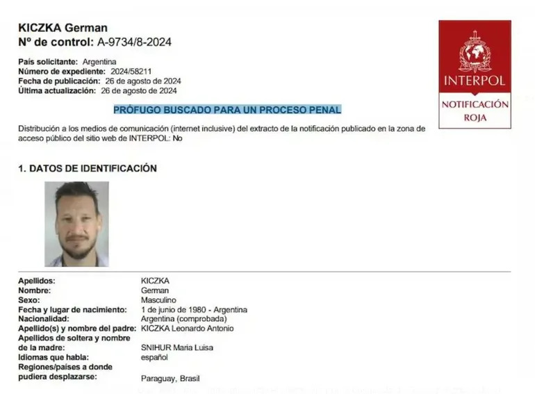 Interpol emite alerta roja para capturar al exdiputado Germán Kiczka y su hermano, acusados por pornografía infantil