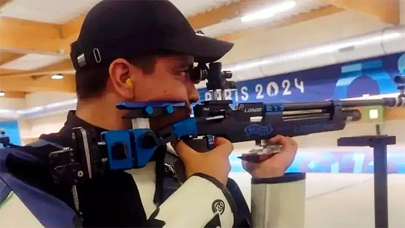 Julián Gutiérrez Logra un Meritorio Octavo Lugar en la Final de Tiro en Rifle de Aire en los Juegos Olímpicos de París 2024