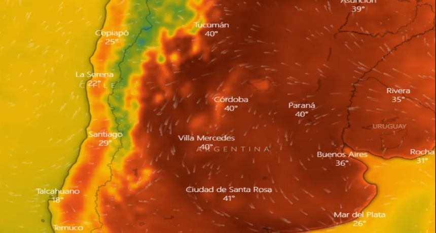 &iexcl;Alerta roja por calor extremo! Llega la primera ola de calor del verano al AMBA