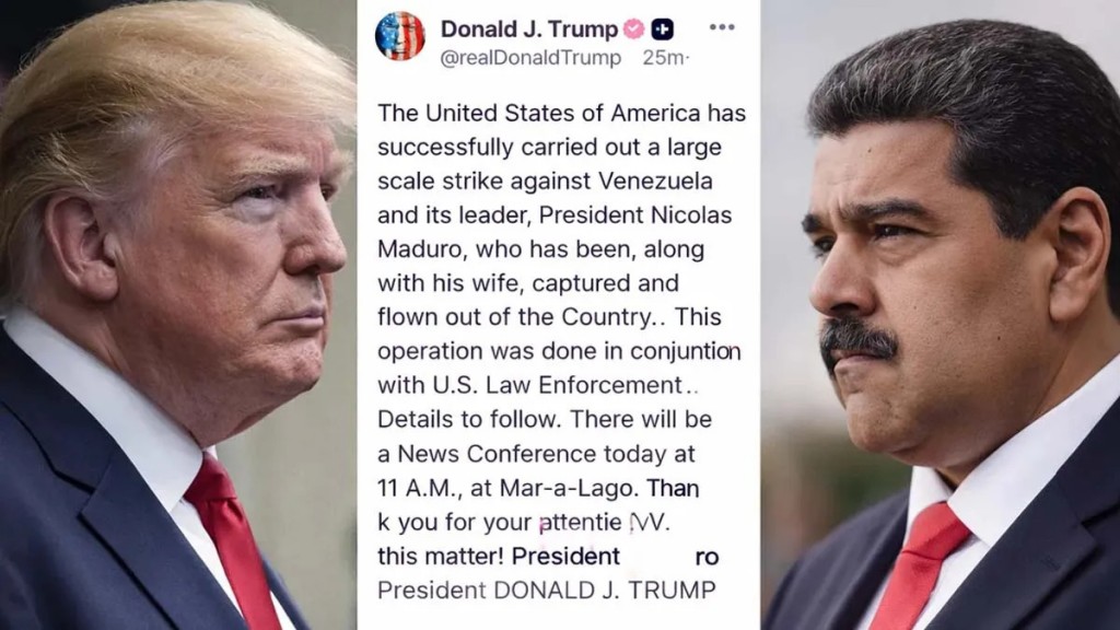 Trump asegura que secuestró a Maduro tras bombardear Venezuela y el mundo entra en alerta máxima