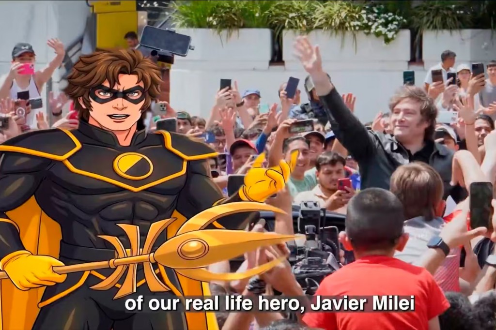 Milei mira al exterior mientras el fuego avanza: se presenta en redes como “héroe libertario global”