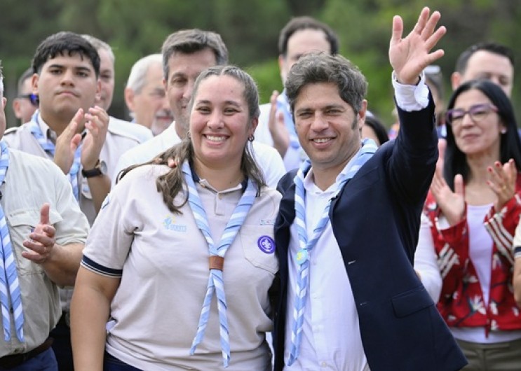 Kicillof encabezó una jornada clave con miles de scouts para reforzar la prevención de incendios forestales
