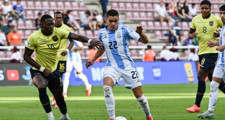 Argentina avanzó invicta al hexagonal del Sudamericano Sub-20 tras empatar con Ecuador