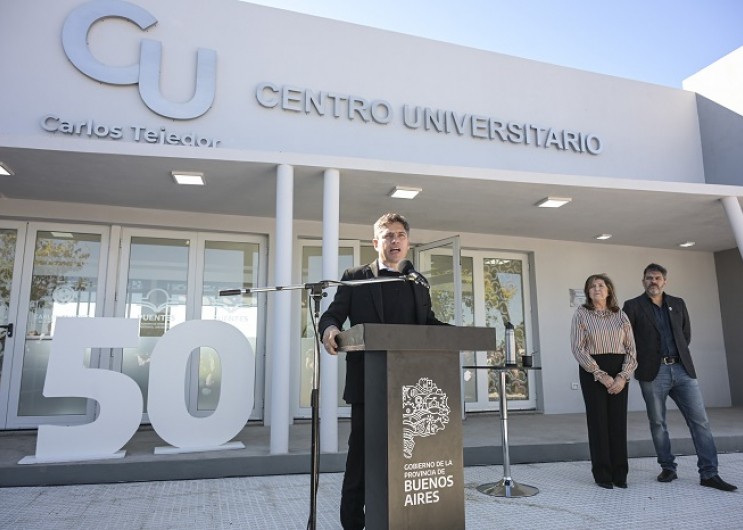 EDUCACI&Oacute;N EN MARCHA Y MENSAJE POL&Iacute;TICO: Axel Kicillof inaugur&oacute; el centro universitario N&ordm;50 y apunt&oacute; contra el ajuste