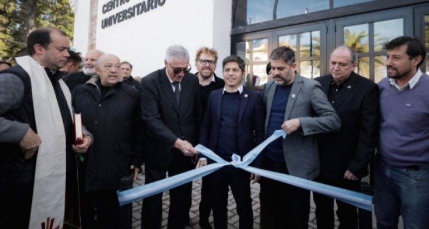 KICILLOF CONTRAATACA: inaugur&oacute; otro centro universitario y lanz&oacute; un fuerte mensaje en defensa de la educaci&oacute;n p&uacute;blica