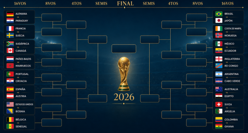 ARGENTINA YA TIENE RIVAL: as&iacute; quedaron todos los cruces de los dieciseisavos del Mundial 2026