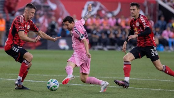 Messi encendido: show de goles y magia en la paliza de Inter Miami ante New York Red Bulls
