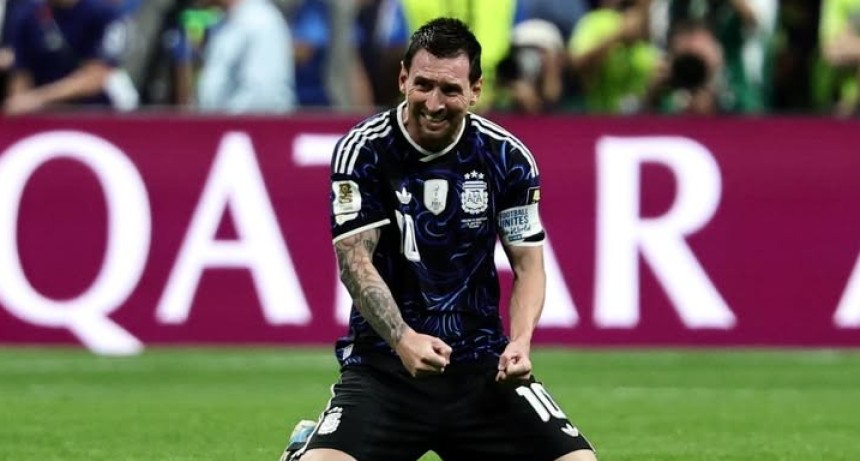 MESSI LE DEDIC&Oacute; EL TRIUNFO ANTE INGLATERRA A LOS ARGENTINOS QUE &ldquo;LA PASAN MAL Y LA VIVEN PELEANDO&rdquo;