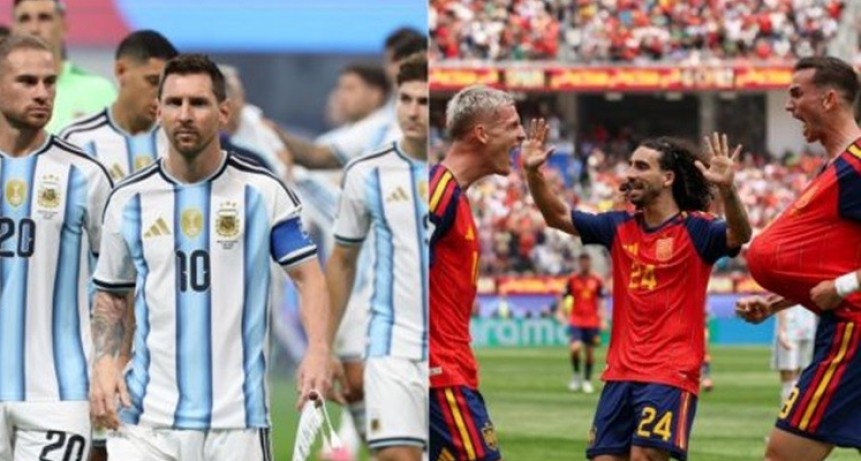 ARGENTINA YA TIENE CAMISETA PARA LA FINAL: la FIFA confirm&oacute; c&oacute;mo jugar&aacute;n la Albiceleste y Espa&ntilde;a