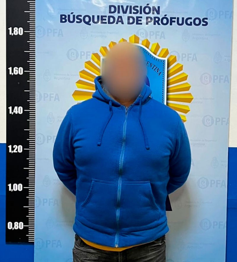 Cayó en pleno microcentro el prófugo que mató a un motociclista y escapó