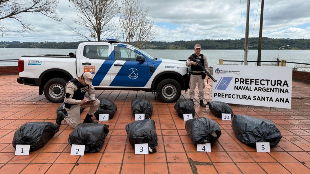 Incautan más de 113 kilos de marihuana en Misiones: millonario golpe al narcotráfico