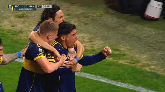 Boca explotó La Bombonera: Merentiel y Cavani lo hicieron ganar 2-0 a Banfield