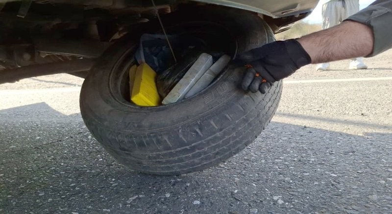 San Juan conmocionada: caen con más de cinco kilos de cocaína escondidos en una rueda de auxilio