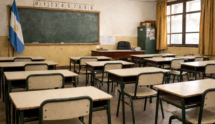 PARO MASIVO Y TENSI&Oacute;N: docentes desafiaron al Gobierno y la respuesta fue un operativo de control con amenazas de sanciones