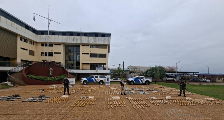 GOLPE MILLONARIO AL NARCOTR&Aacute;FICO: secuestraron m&aacute;s de una tonelada de marihuana en Posadas
