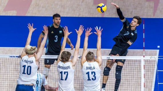 ¡Increíble remontada! Argentina  vence a Finlandia en el Mundial de vóleibol 2025