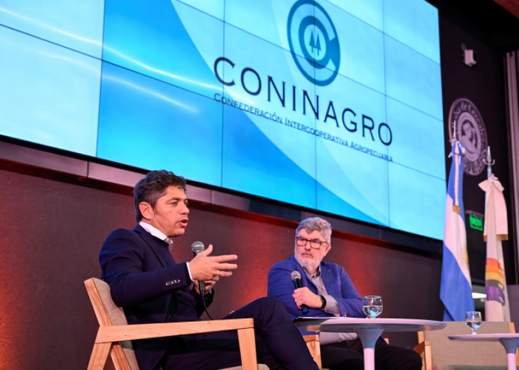Kicillof desafió a Milei en pleno Congreso de CONINAGRO: “Está a favor de los monopolios”