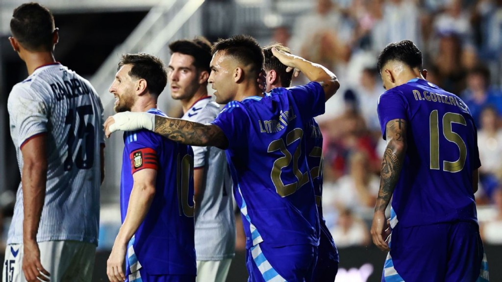 Argentina pasó por encima de Puerto Rico: goleada 6-0 y show de fútbol en Miami