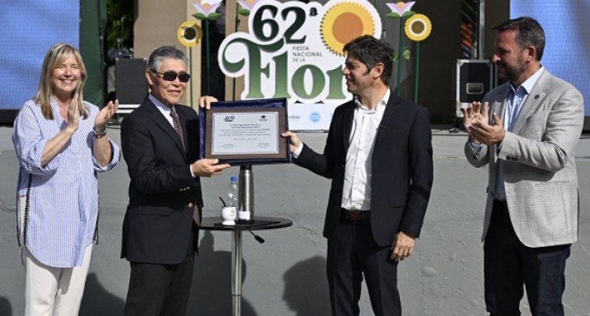 Kicillof desaf&iacute;a a &ldquo;los amantes de la motosierra&rdquo; en la Fiesta Nacional de la Flor