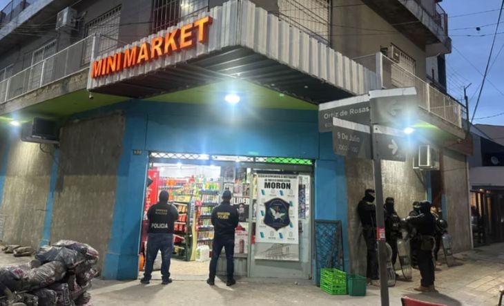 &iexcl;SORPRESA EN MOR&Oacute;N! Usaban un supermercado como fachada para vender drogas